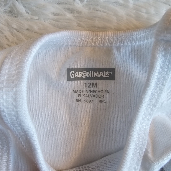 Garanimals Infant Shark Theme Lot‎ Of 2 Tank Top And Sun Hat Neck Protection 12M - Picture 3 of 6